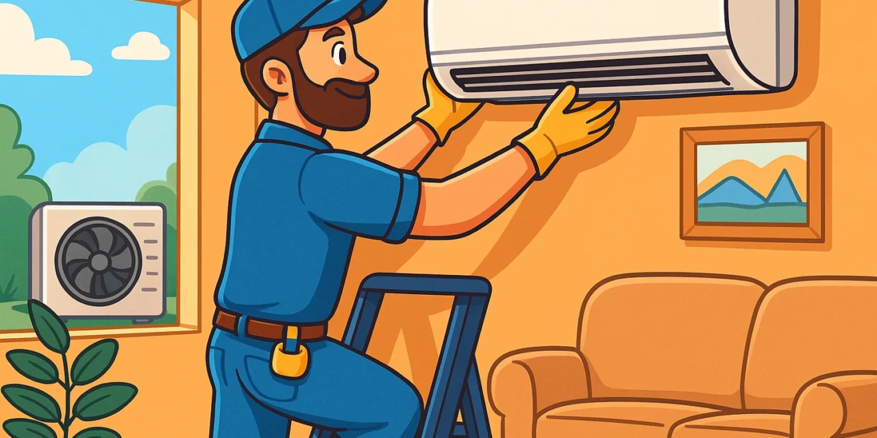 Instalación de Aire Acondicionado sin Conductos Profesional con A Customer First AC