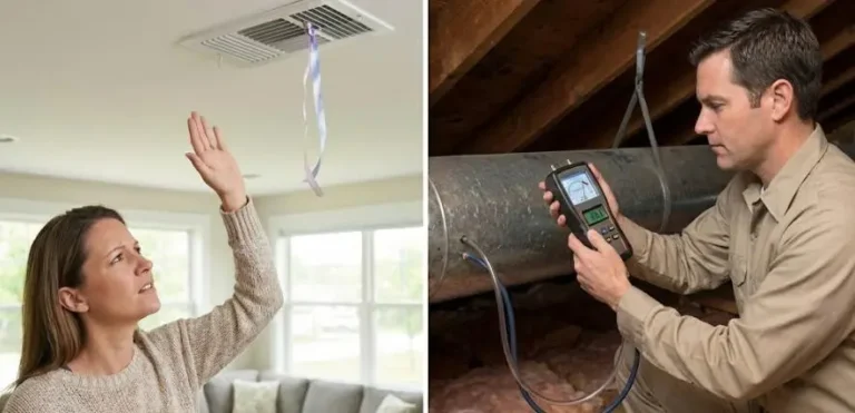 Static fan pressure testing in a home HVAC system to diagnose airflow problems