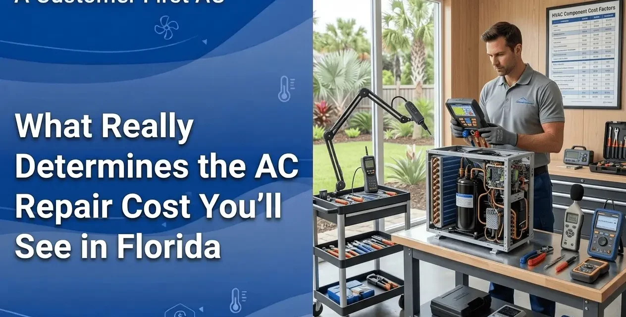 ¿Qué Determina Realmente el Costo de Reparación de AC en Florida?