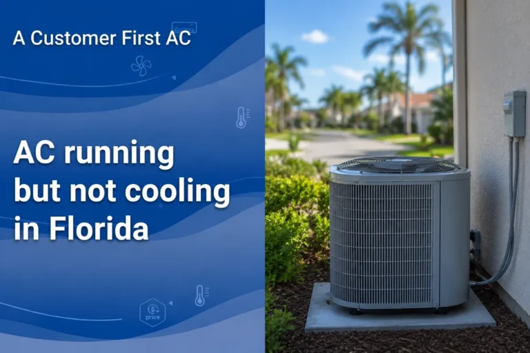 Air conditioner running but not cooling a Florida home